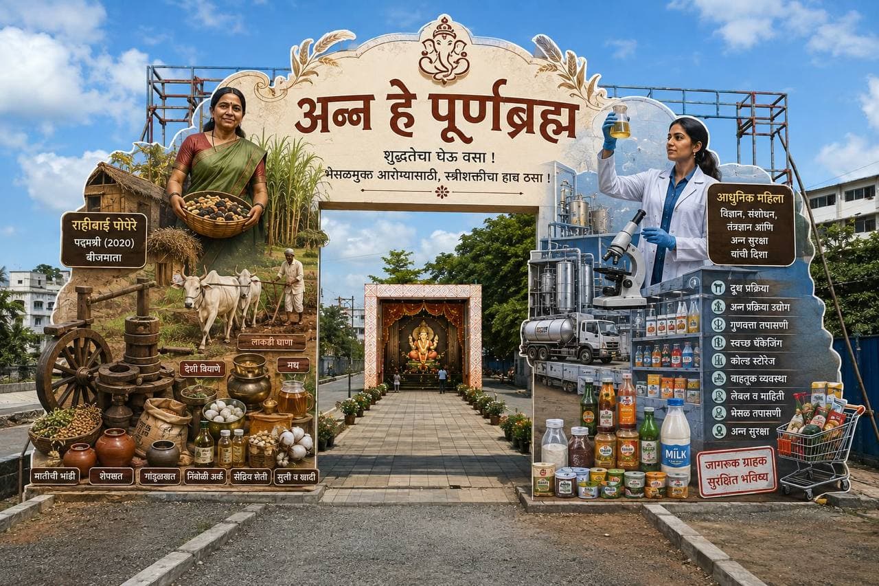 गणेश महोत्सव प्रवेशद्वार — अन्न हे पूर्णब्रह्म